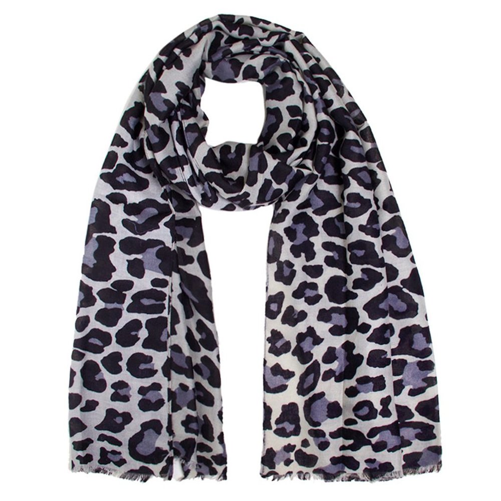 Scarvesme Leopard Pattern Print Oblong Loop Scarf